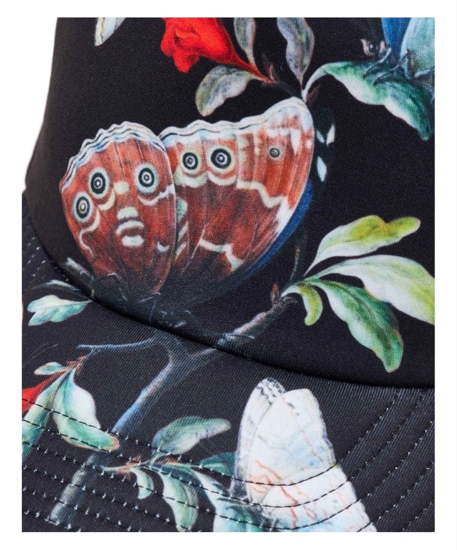 25aw UNDERCOVER 総柄ベースボールキャップ ブラック