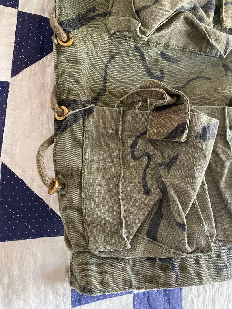 60s us army ベトナム戦争　ハンドペイント迷彩 ベスト　特殊部隊