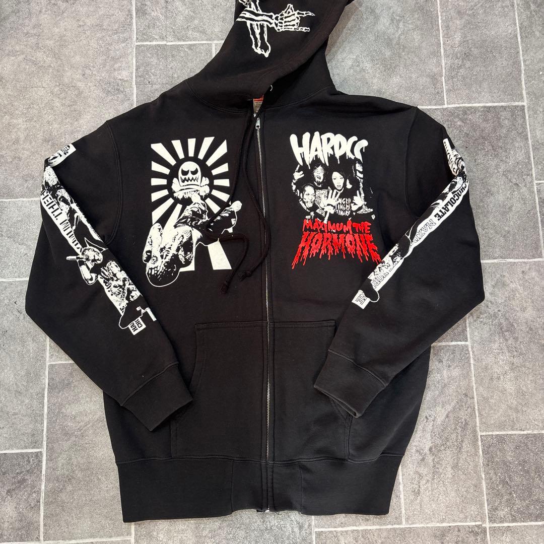 マキシマム ザ ホルモン ハードコアチョコレート ヘドバン大虐殺コラボパーカー