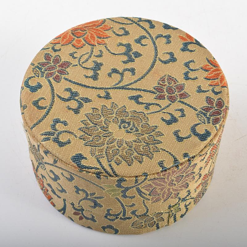 韓国漆器　螺鈿細工　圓式菓子器　小物入　宝石箱　箱付　C　R7470