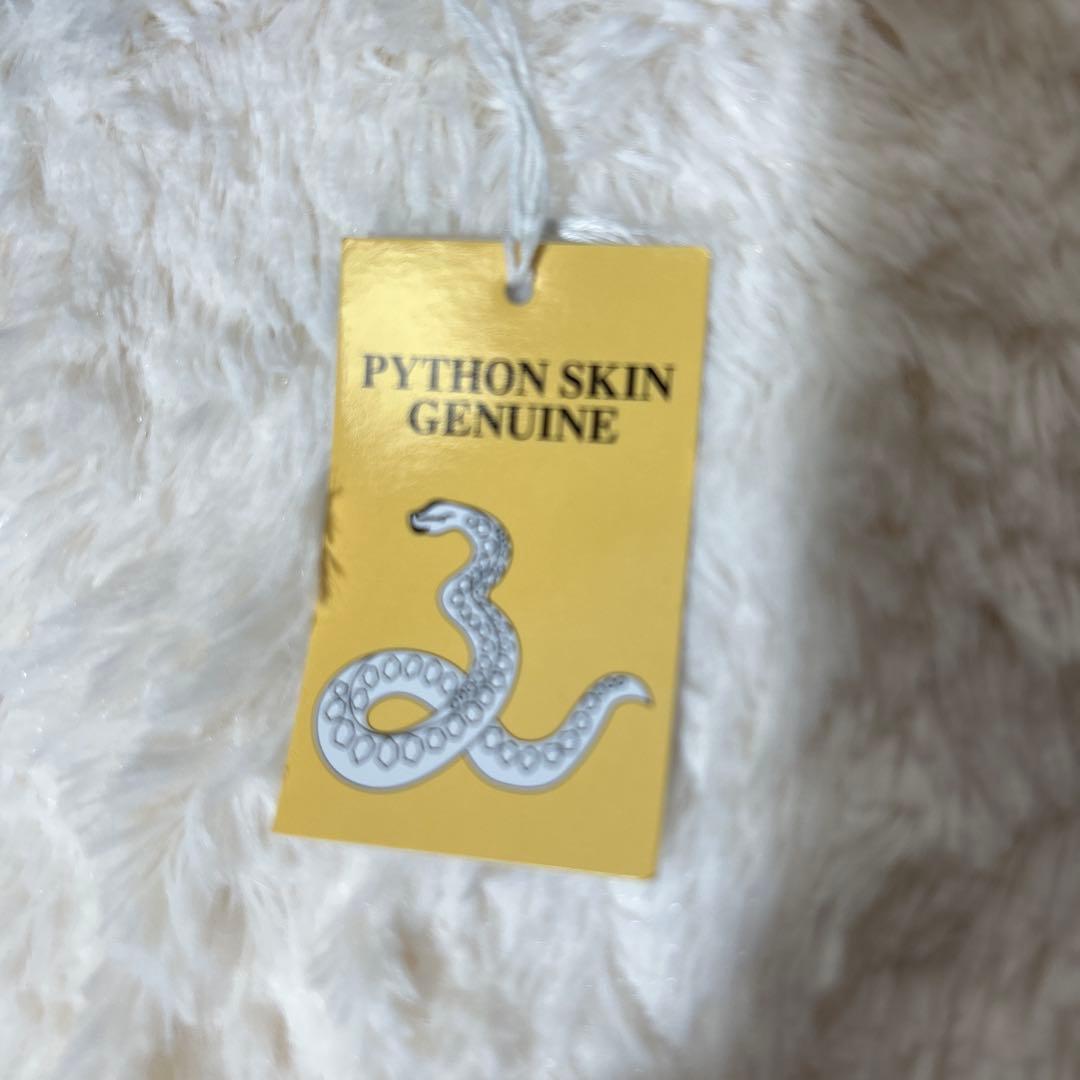 【PYTHONSKINGENUINE】高級素材パイソン　ショルダー 長財布