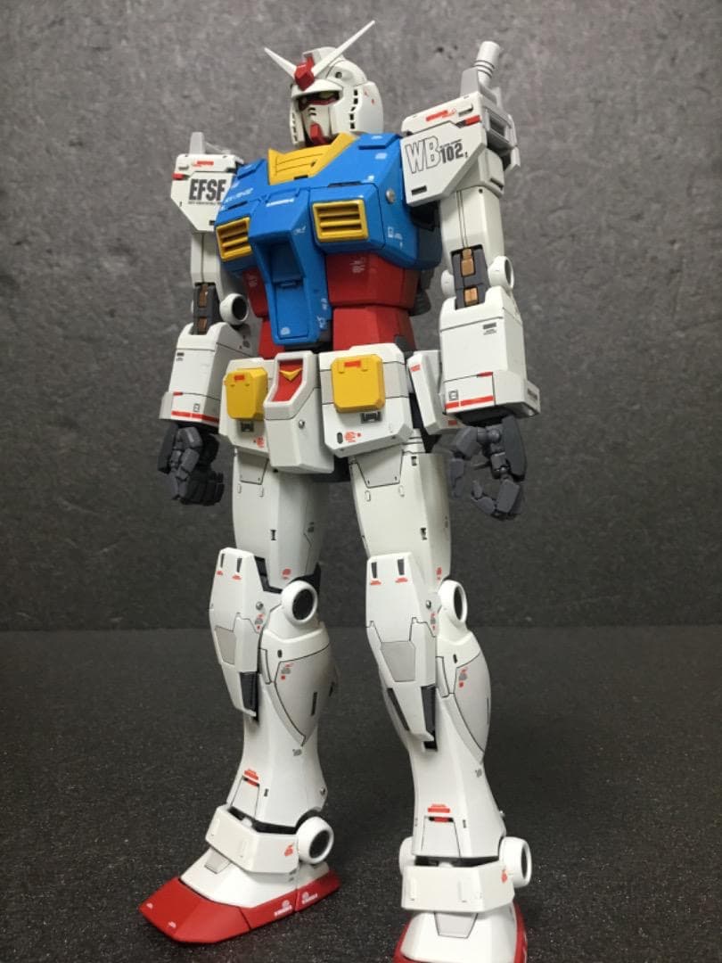 MG 1/100 RX-78-02 ガンダム オリジン 中期型 改修塗装済完成品