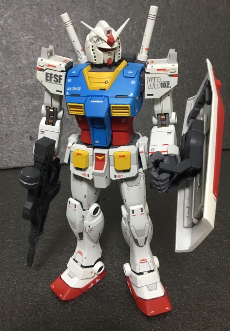 MG 1/100 RX-78-02 ガンダム オリジン 中期型 改修塗装済完成品
