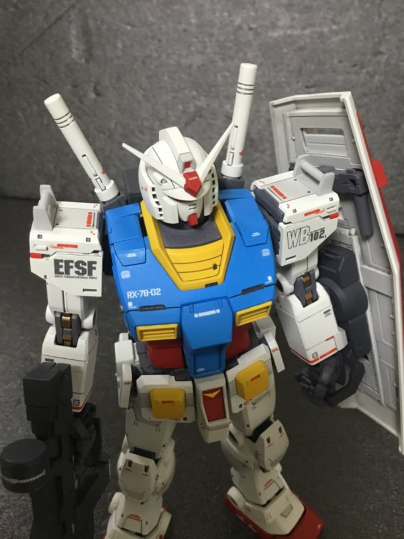 MG 1/100 RX-78-02 ガンダム オリジン 中期型 改修塗装済完成品