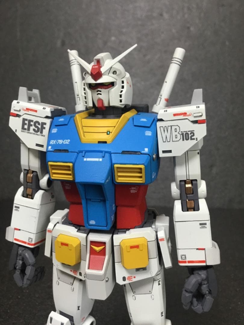 MG 1/100 RX-78-02 ガンダム オリジン 中期型 改修塗装済完成品