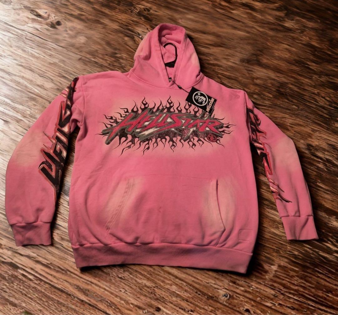 HELLSTAR pink hoodie パーカー