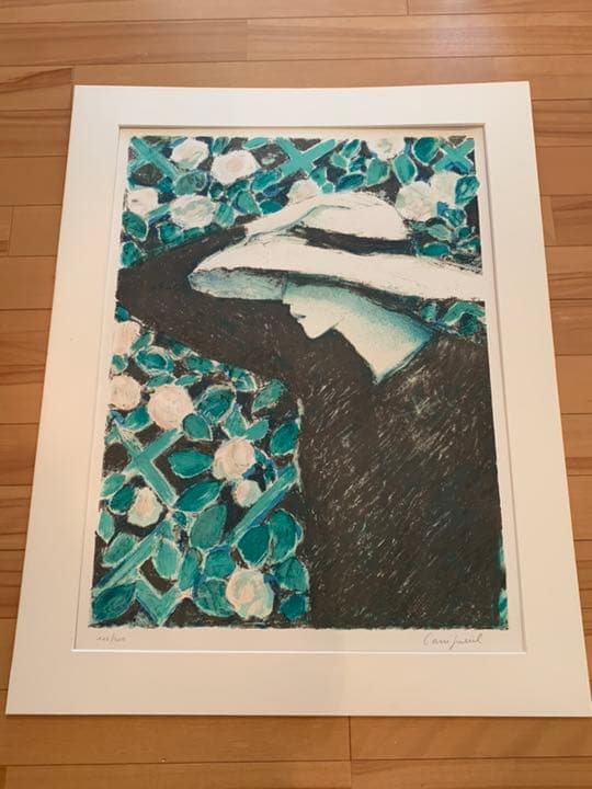 カシニョール リトグラフ 「秋のバラ」人気 作品 絵画