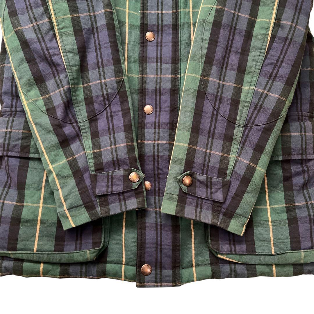 ポロバイラルフローレン　チェック柄　オイルジャケット　ハンティングジャケット　S