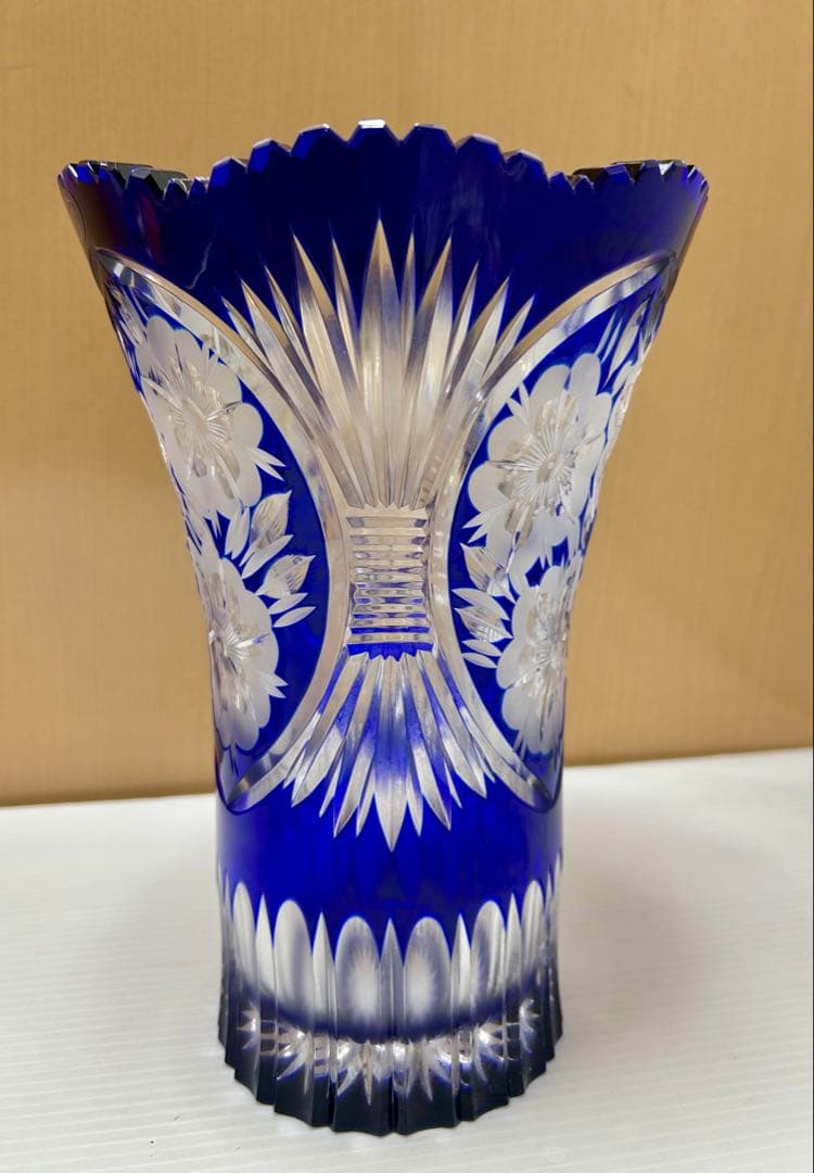 DRESDEN KRISTALL ドイツ製 花瓶 ドレスデンクリスタル