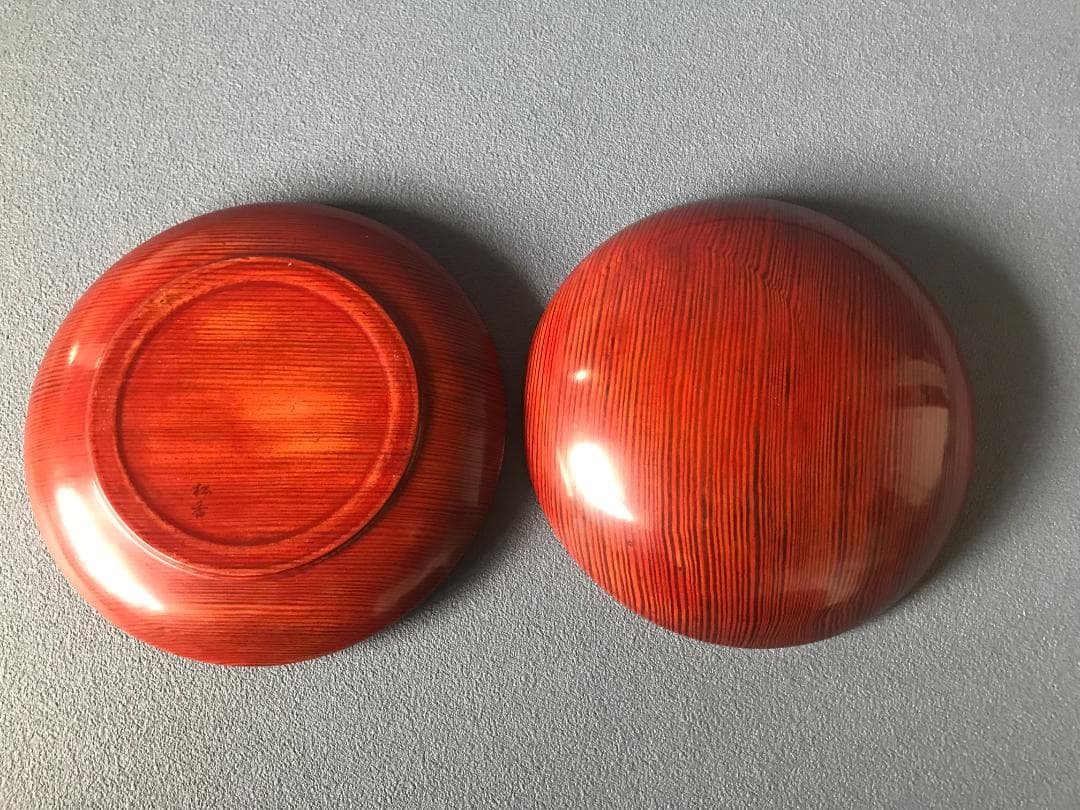 食籠　菓子器　肥松　漆塗り