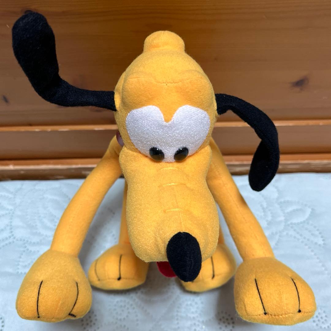 プルートぬいぐるみ(東京ディズニーランド初期)ポージング プルート ワイヤー入り