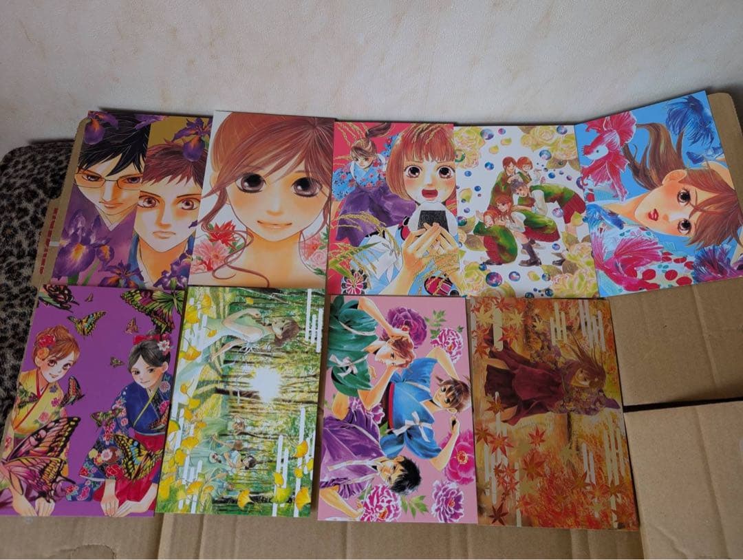 良品 ヤケ少なめ　ちはやふる　1〜50巻　全巻セット　ポストカード　中学生編つき