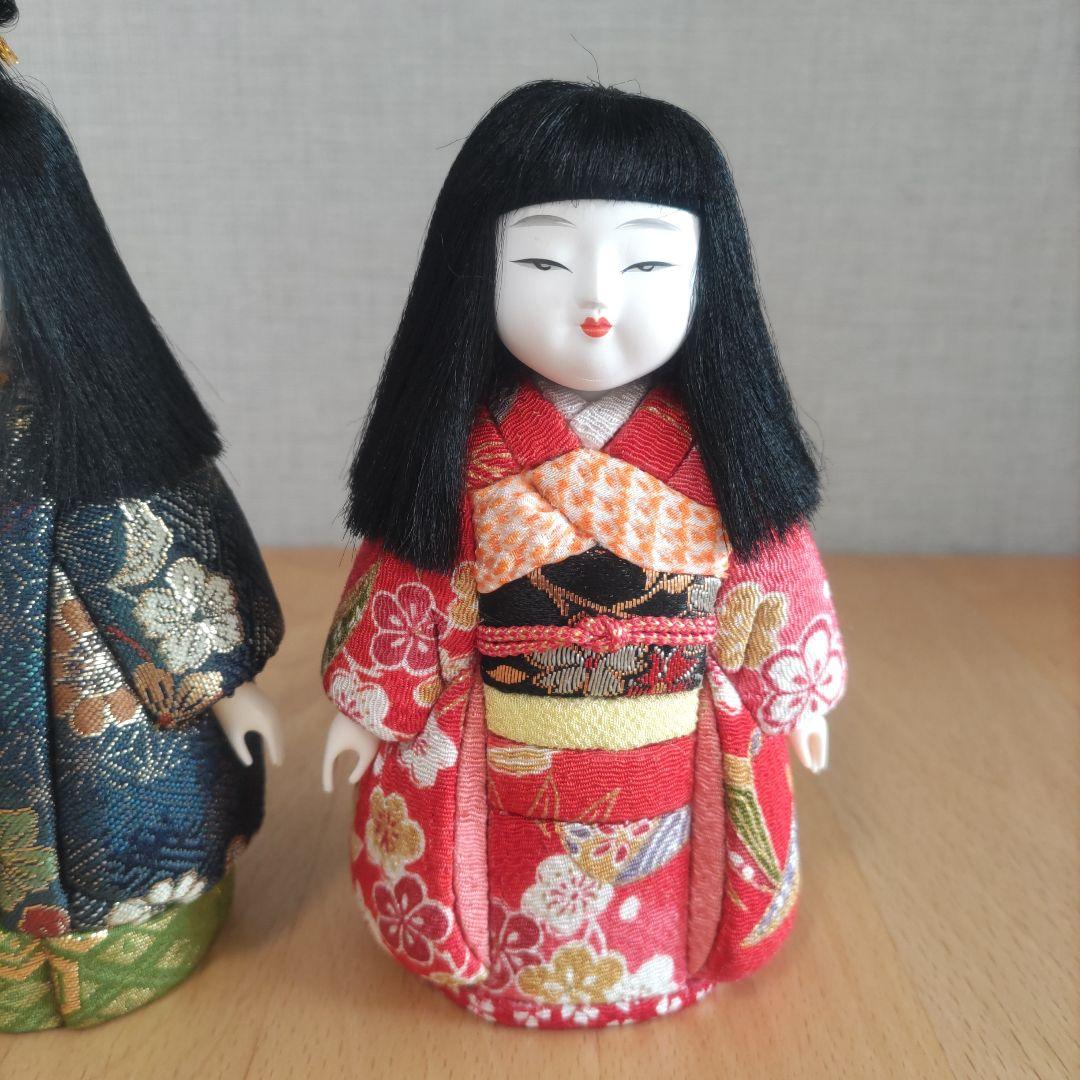 木目込人形　《豆市松》木目込み