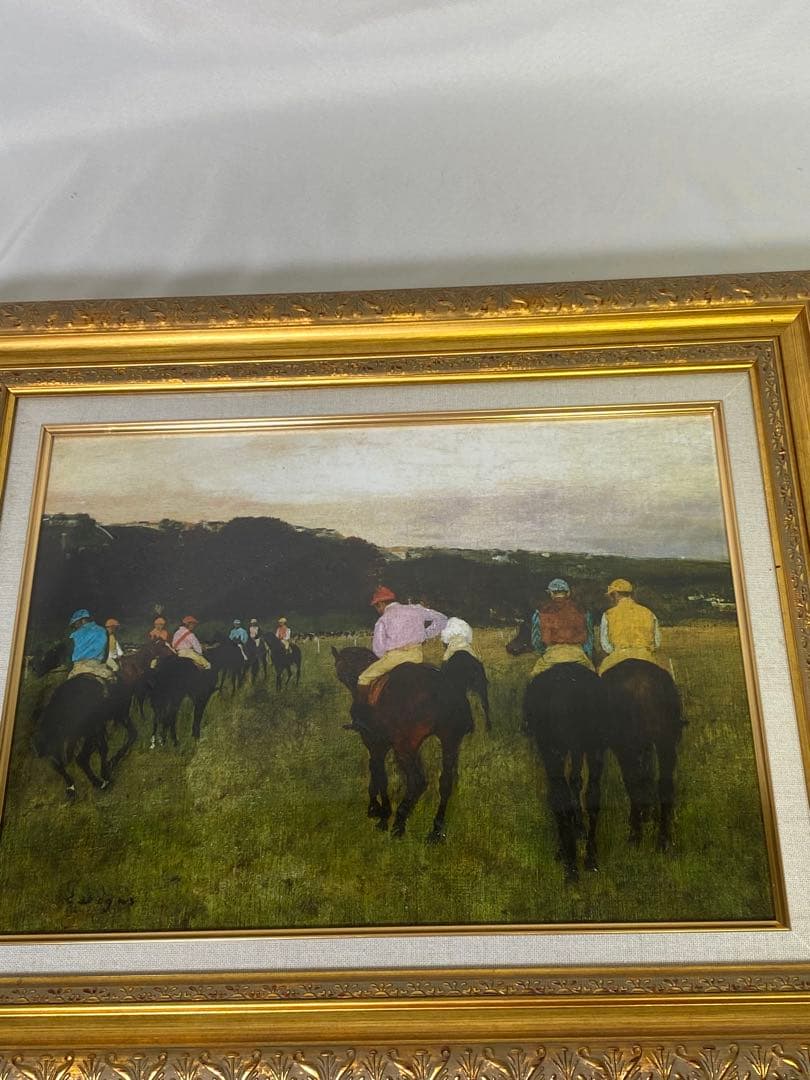 2254❣️ 　ロングシャムの競走馬 エドガー・ドガ 　立体複製　6号