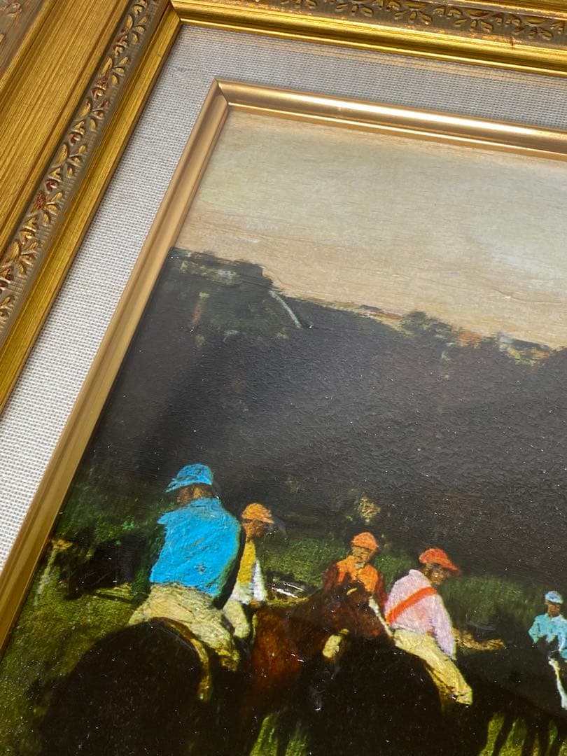 2254❣️ 　ロングシャムの競走馬 エドガー・ドガ 　立体複製　6号