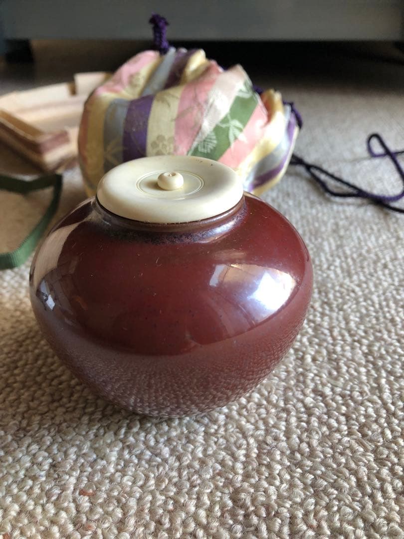 時代　茶入　仕覆　木箱入