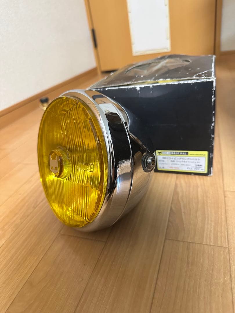 ルーカスタイプ・ヘッドライトケース マーシャルイエロー＆クリアヘッドライト