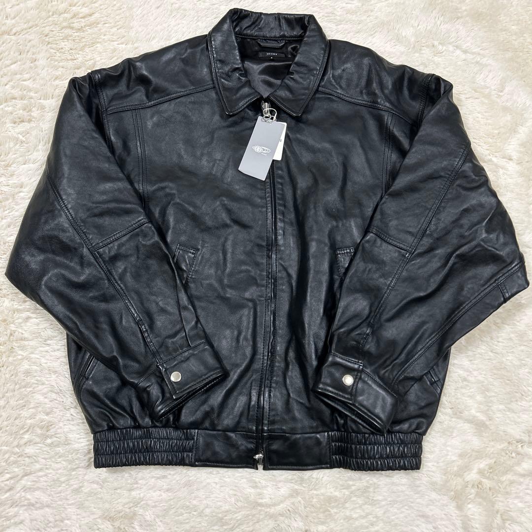 カ*プ様 【新品タグ付き】BEAMS ビームス　レザージャケット　黒　羊革　M