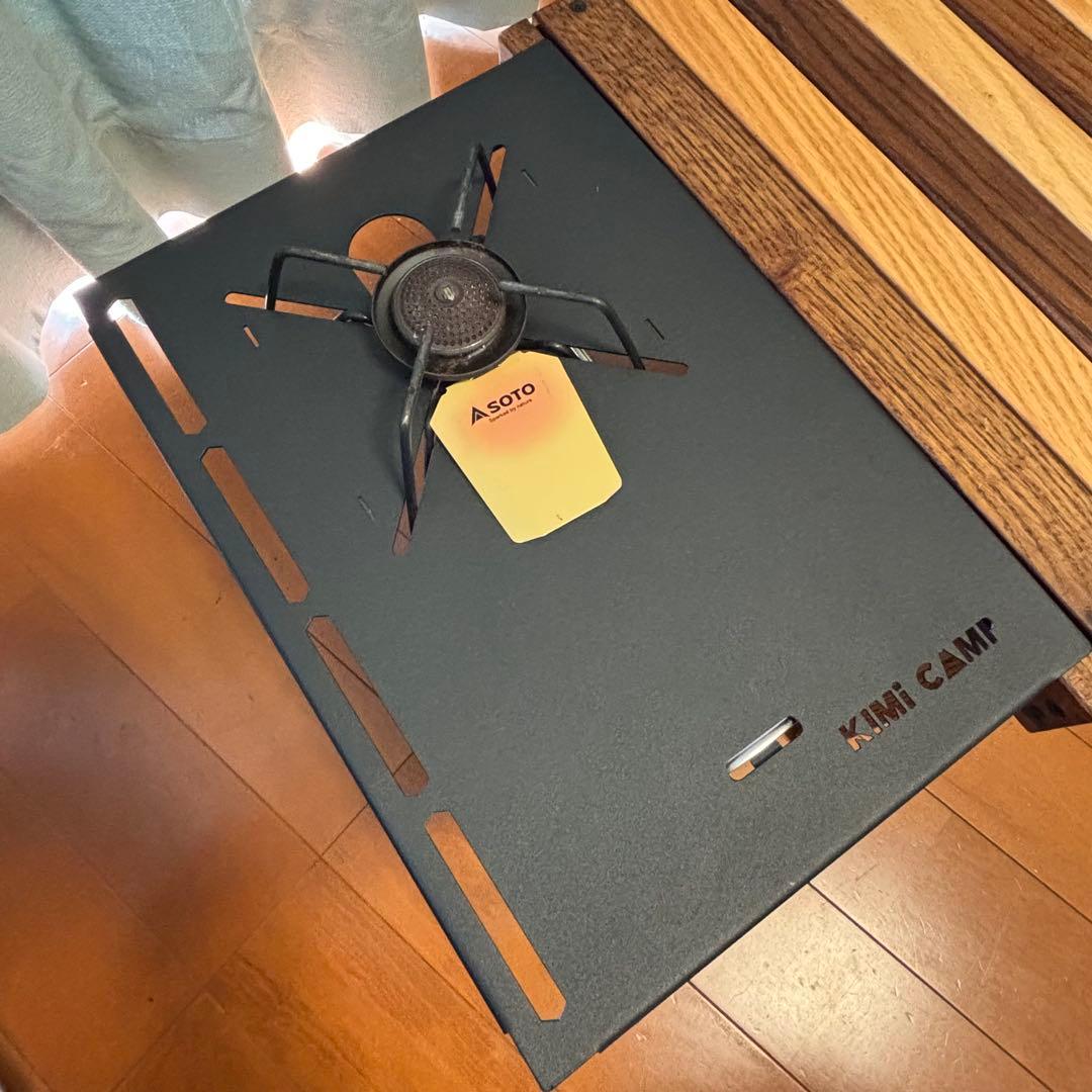 KIMICAMPゼブラテーブル（収納袋付）＋ST310 用遮熱プレートIGT規格