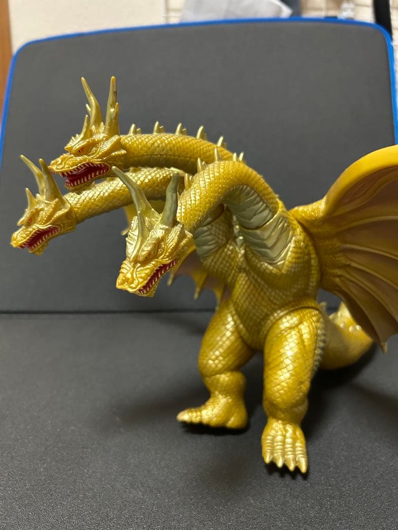 （美品）キングギドラ　平成モスラシリーズ版　大型ソフビ