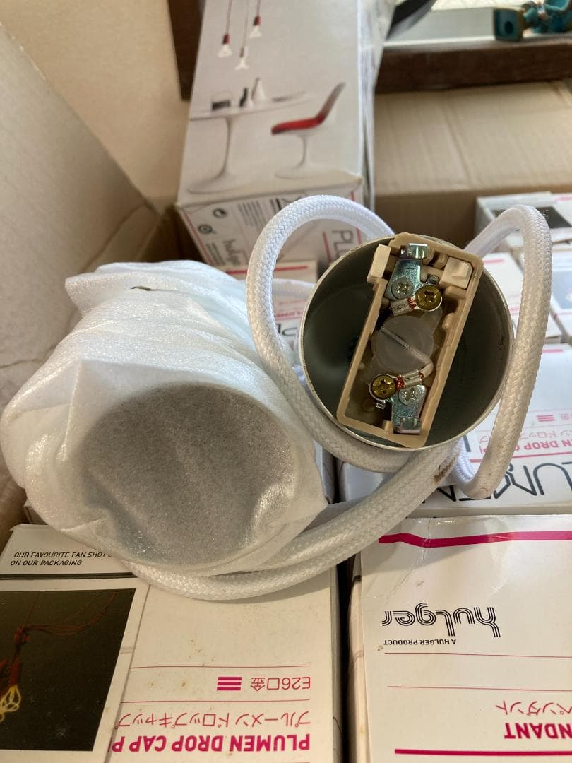 PLUMEN ドロップ キャップ ペンダント ホワイト 12個セット