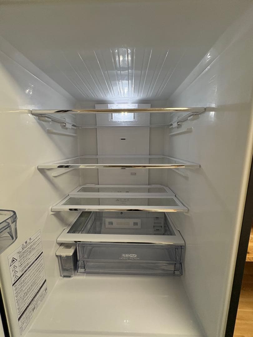 【アンブレラ】シルバー冷蔵庫 375L