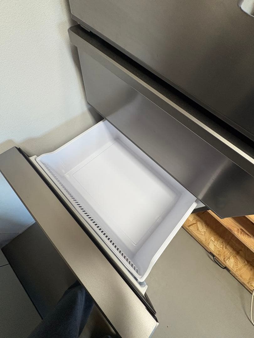 【アンブレラ】シルバー冷蔵庫 375L