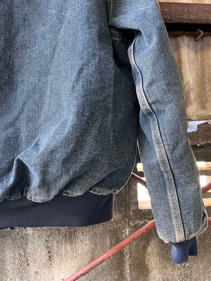 希少carharttカーハートデニムアクティブジャケットM裏ブランケットUSA製