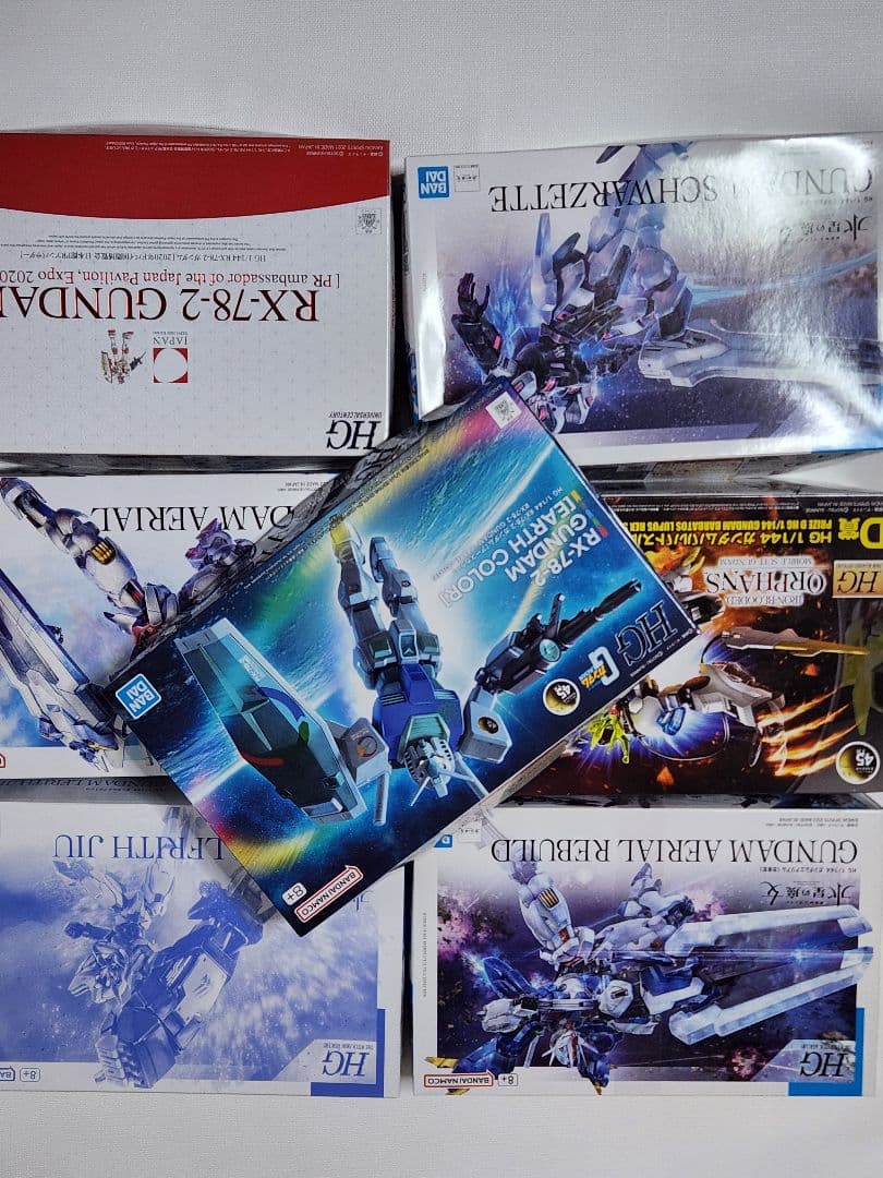 HGガンプラセット RX-78-2 GUNDAM 他
