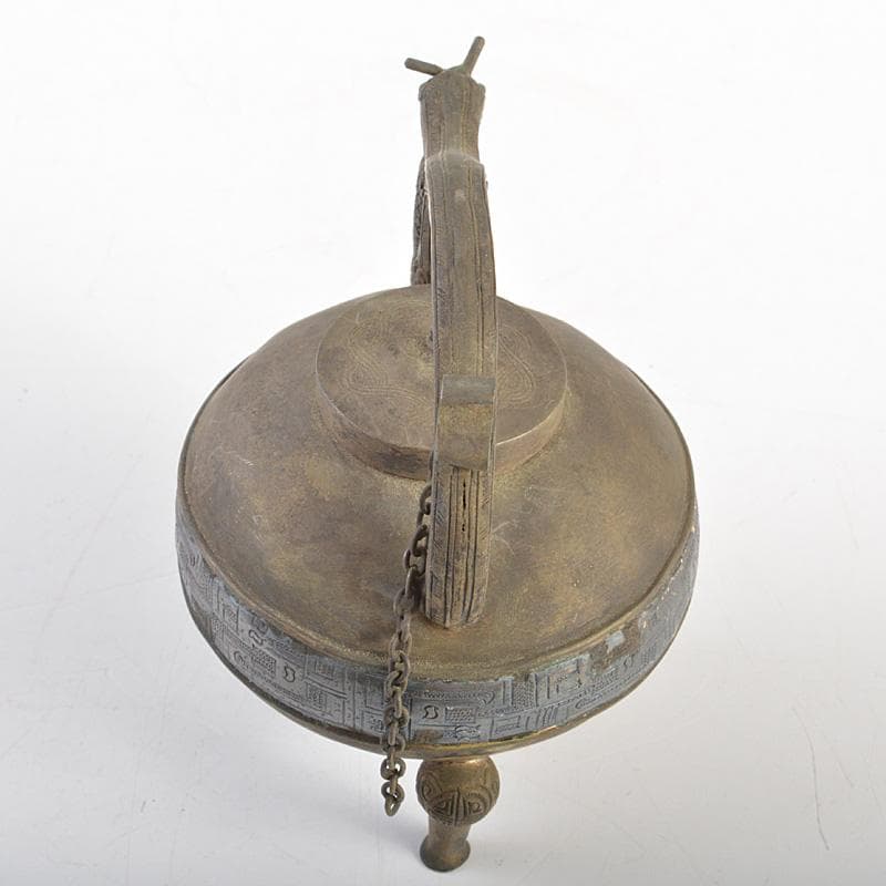 中国　古銅青銅　饕餮文　水注　水滴　M　R7365