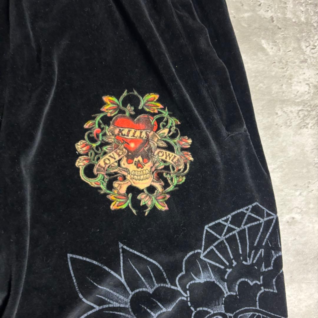 エドハーディー セットアップ ベロア XXL