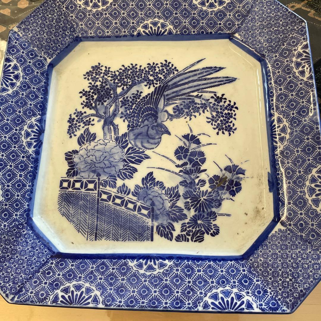 骨董角皿、印判4枚