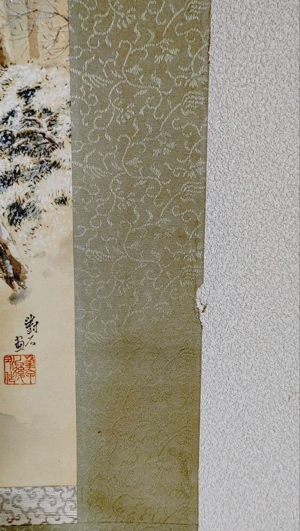 出口対石　金閣寺雪景色