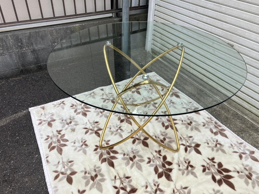 KARE★ダイニングテーブル★ガラステーブル