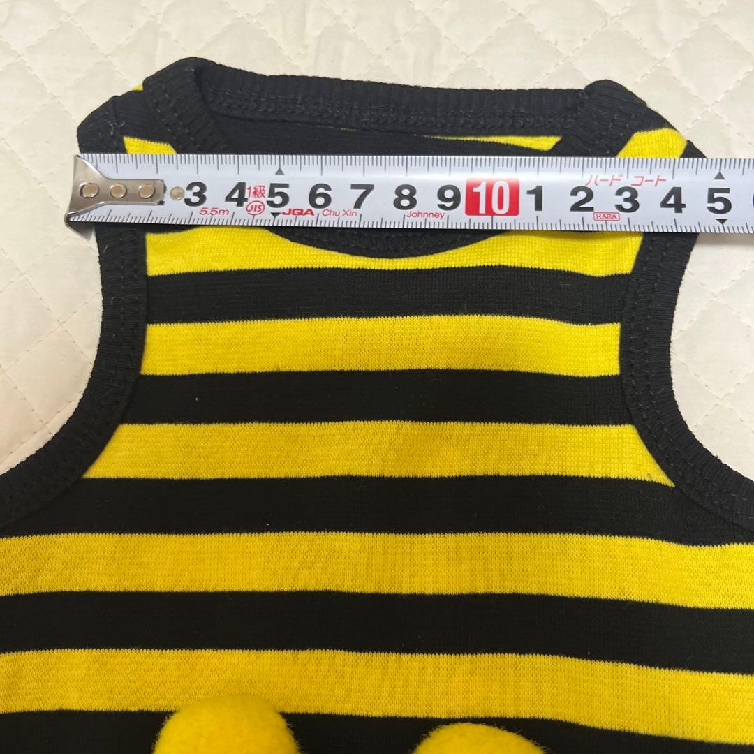 美品✨ 犬服 黒と黄色のストライプ 蜂 デザイン ハチ