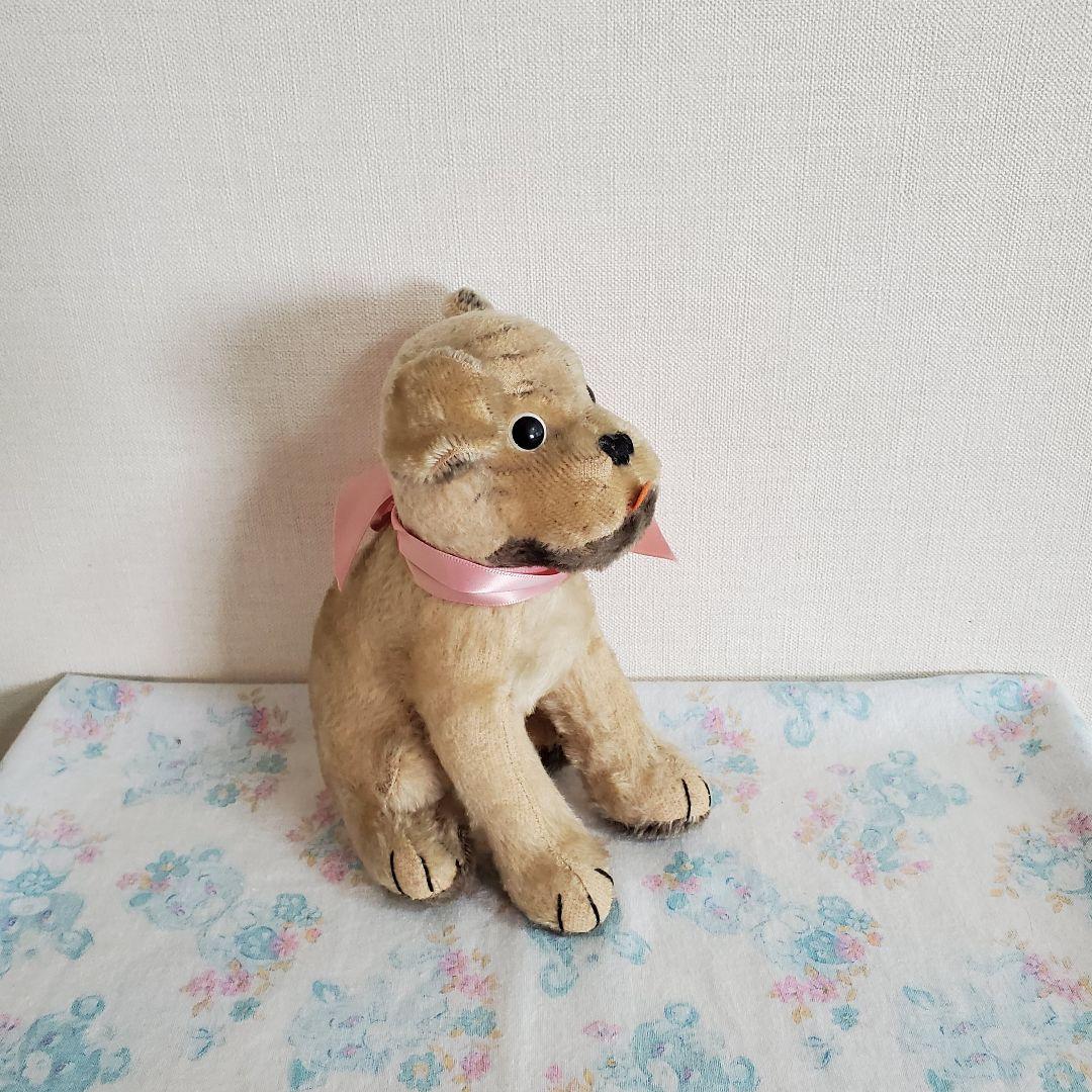 アンティークヴィンテージ　パグ　ぬいぐるみ