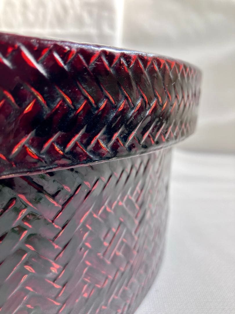 限定お値下げ✅当時物✅籃胎漆器/亀甲茶櫃/伝統工芸品