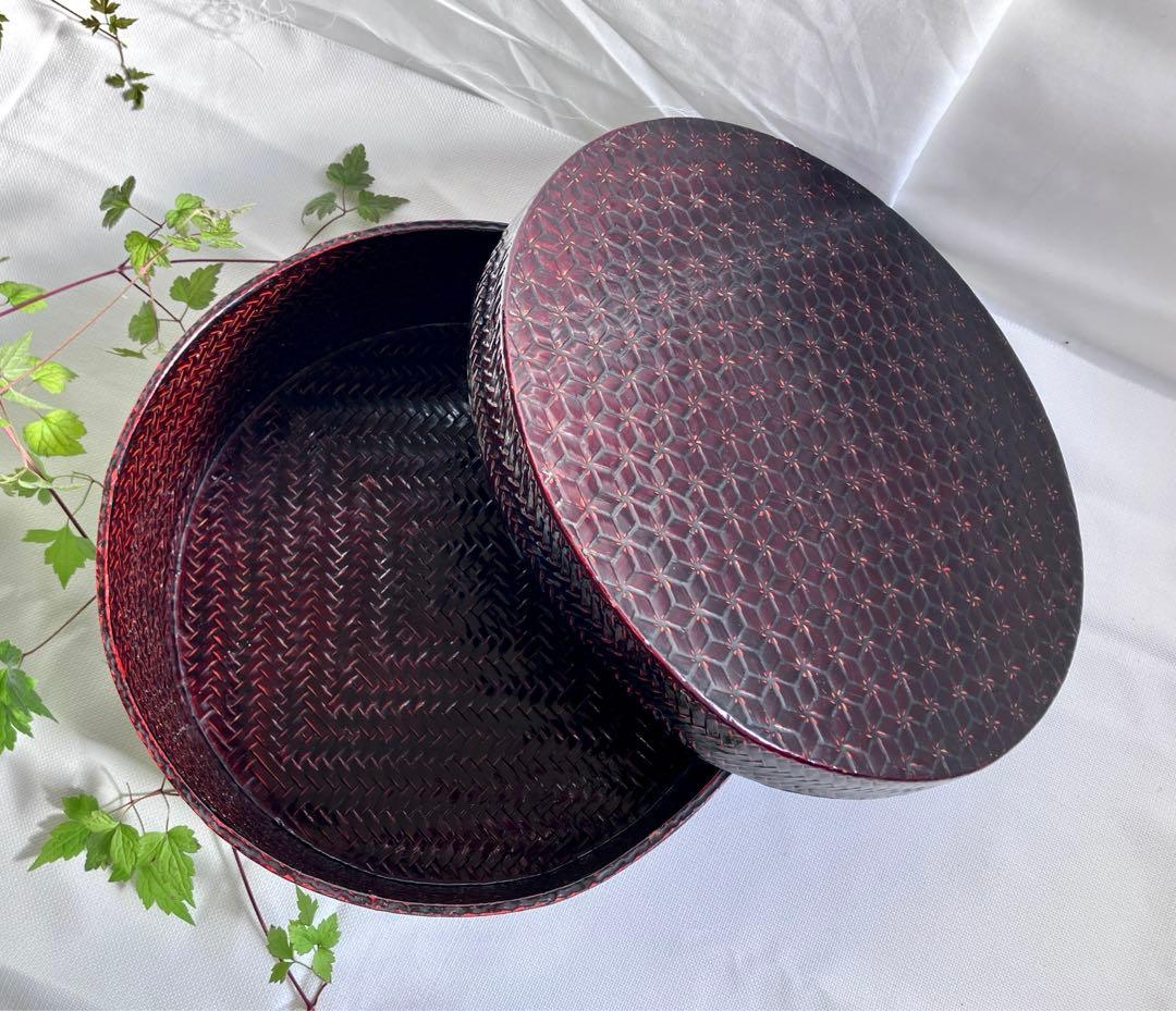 限定お値下げ✅当時物✅籃胎漆器/亀甲茶櫃/伝統工芸品