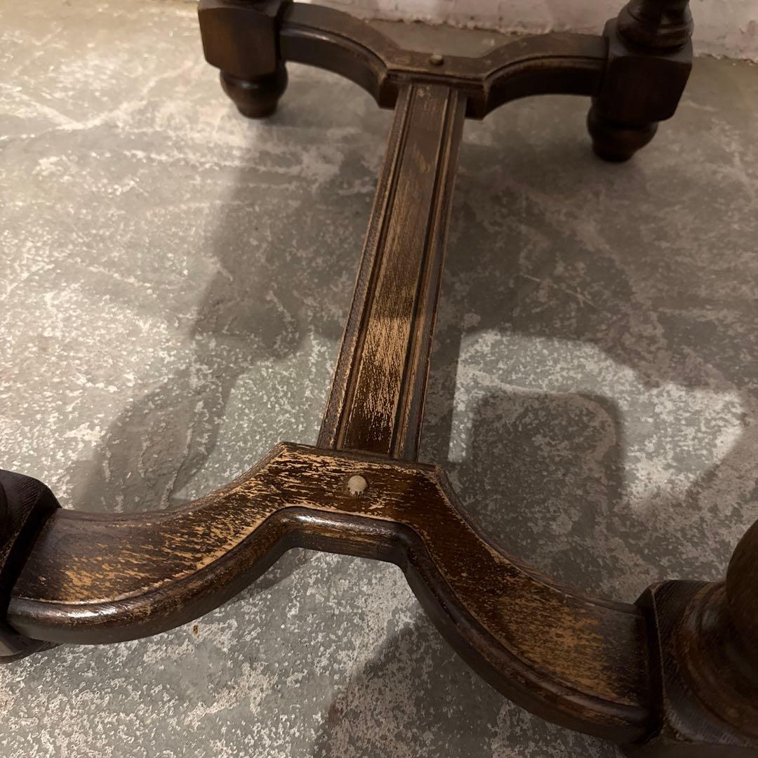 ヴィンテージ　木製サイドテーブル　引き出し付き