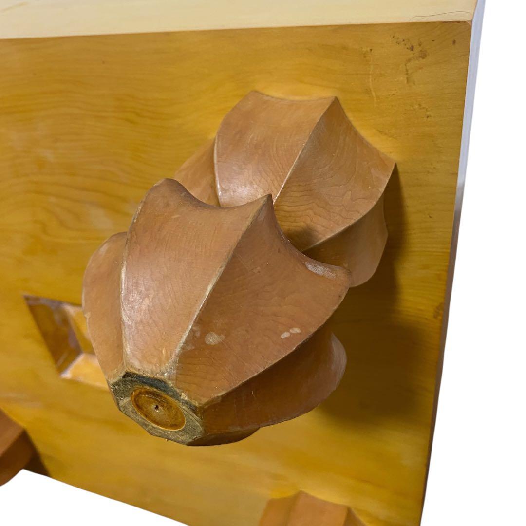 碁盤　本榧　ヘソ付　脚付　厚み19.5cm へそあり 囲碁盤　約22kg ケース