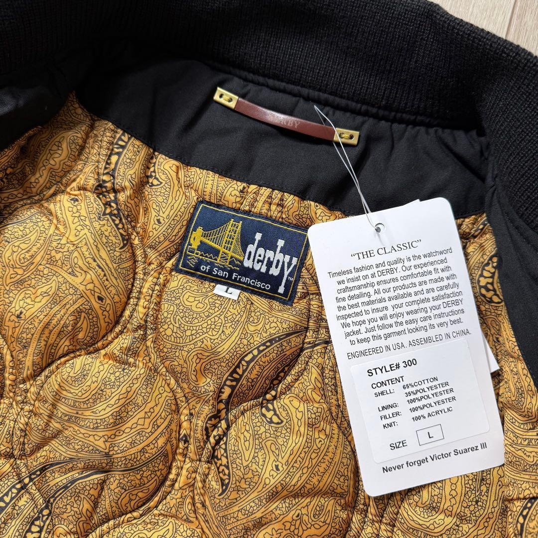 新品 Derby Of San Francisco ダービージャケット 黒金L