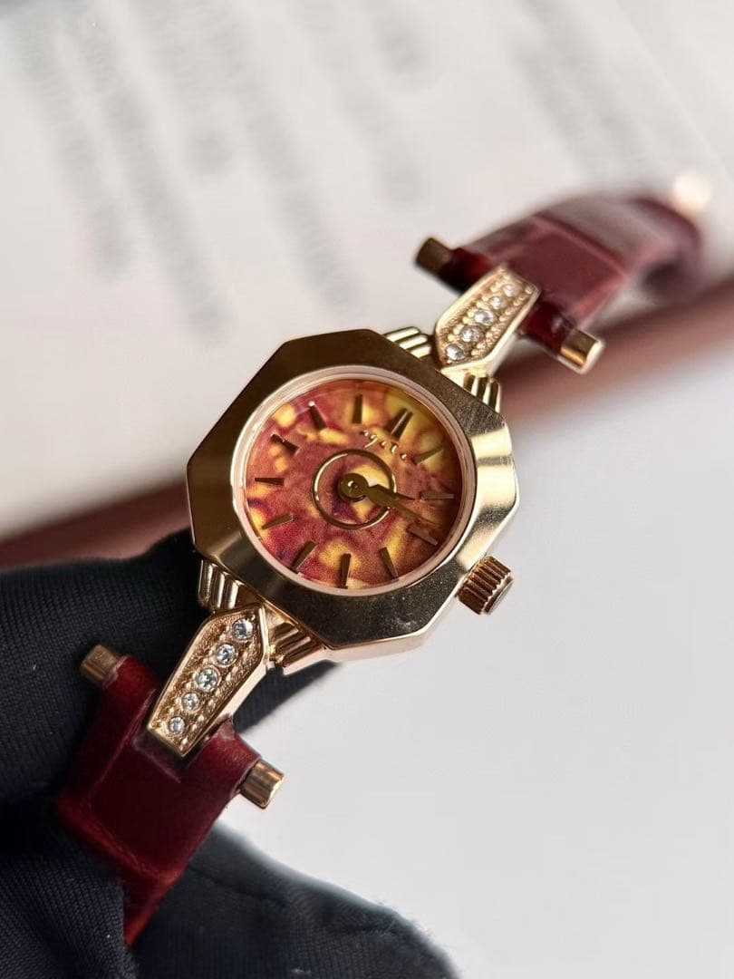 アガット　アンバー　琥珀　腕時計　新品未使用