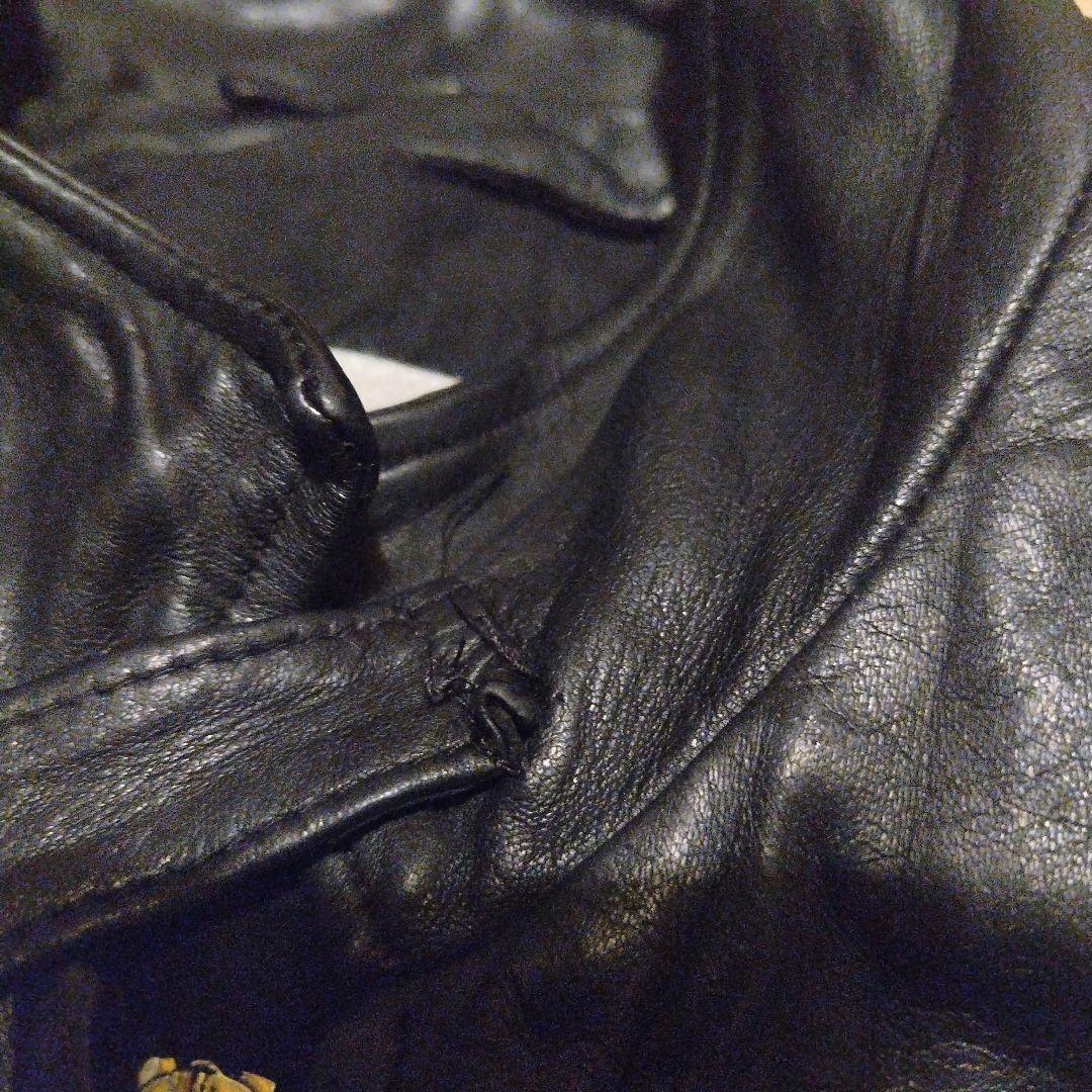 ピーター　giorgio brat　ラムスキン　ダブルジップレザージャケ