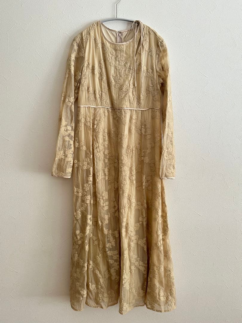 CLANE ジャガードロングワンピース　ドレス