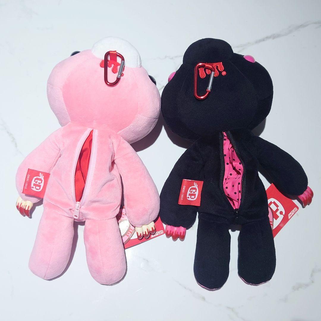 ♩*様 チャックスGP SL脱グル〜ミ〜咬筋力じまんポーチ ぬいぐるみ 【ピンク