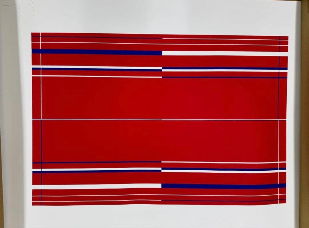 佐藤可士和「B1ポスター LINES#1#2#3」シルクスクリーン 3枚額なし