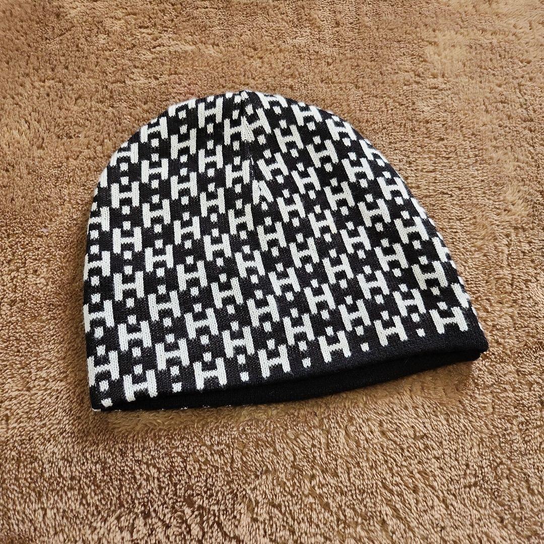HERMES 幾何学模様 ニット帽　男女兼用　試し着用のみ