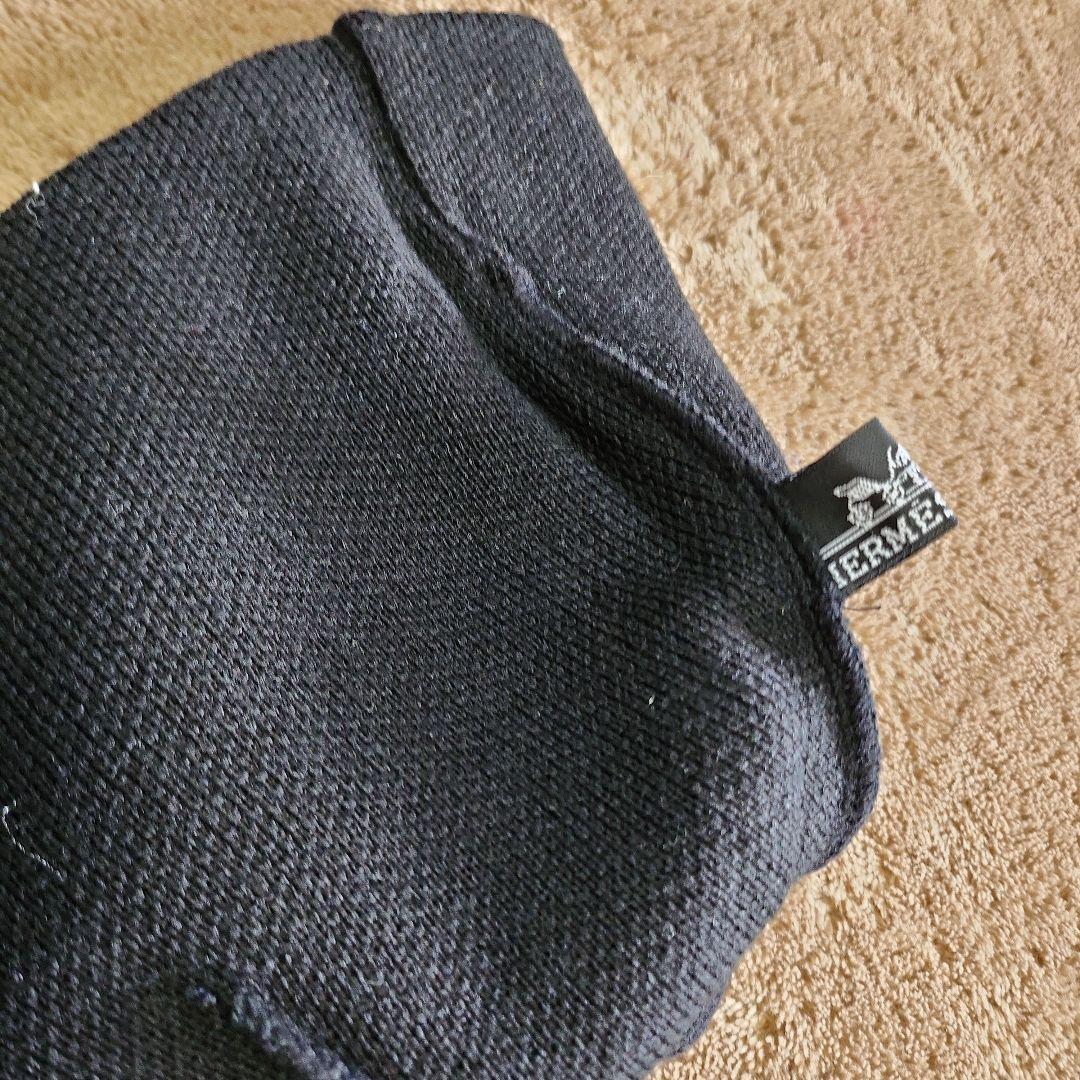 HERMES 幾何学模様 ニット帽　男女兼用　試し着用のみ