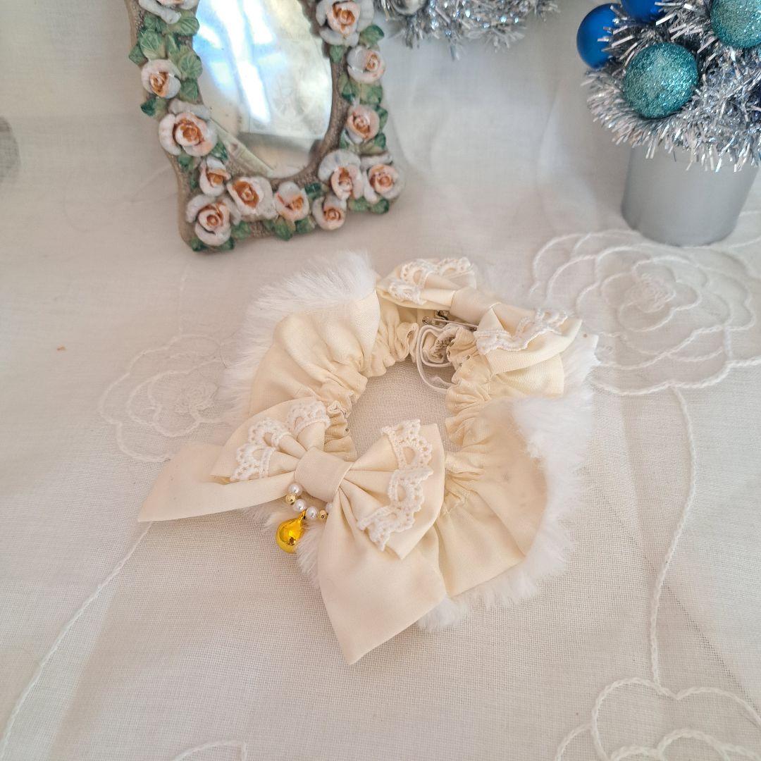 短毛シュシュ、スノーフレークキラキラ星わんちゃん猫ちゃん用