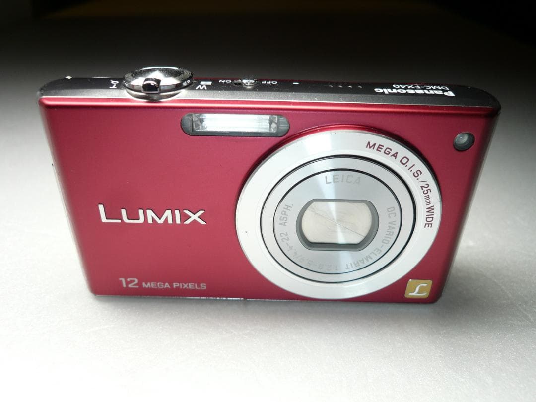 LUMIX★DMC-FX40⭕️安心実働品★5倍ズーム★1210万画素★レッド